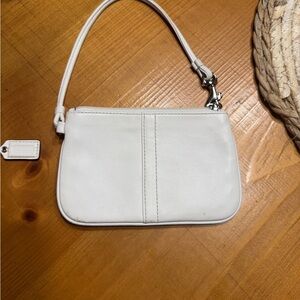 Coach Off White Wristlet Clutch